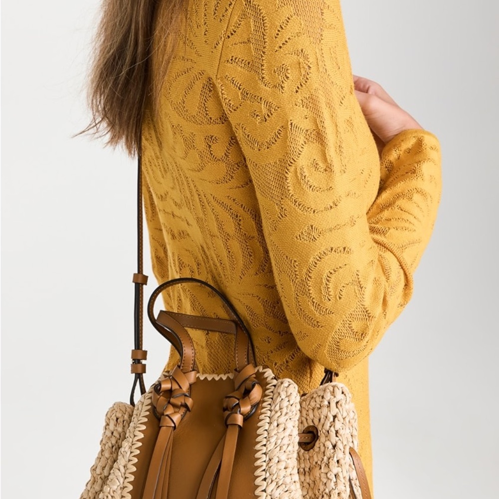 ULLA JOHNSON Rafia Handbag - Picture 5 of 12